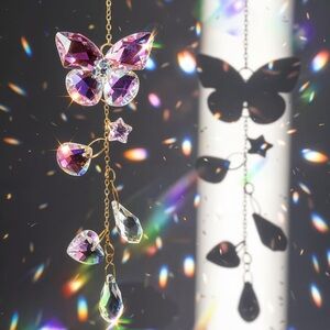 🆕New Butterfly Crystal Sun Catcher